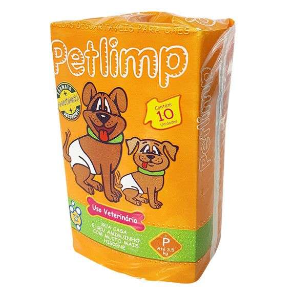 Fralda para Cães Petlimp c/ 10 unid - Pequena