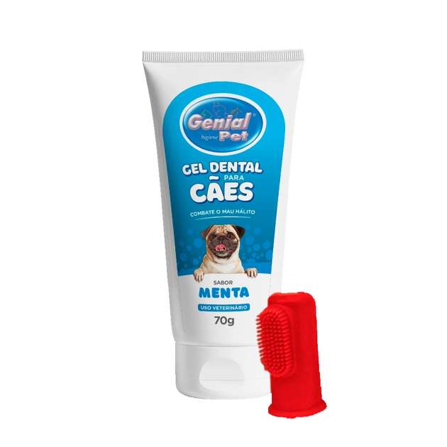 Gel Dental para Cachorro Menta, Genial Pet