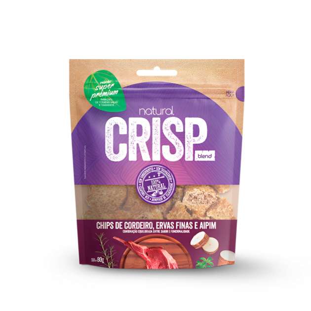 NATURAL CRISP CORDEIRO AIPIM E ERVAS 80G