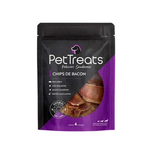 Chips de Bacon Orelha de Porco 4 Unidades - Pet Treats