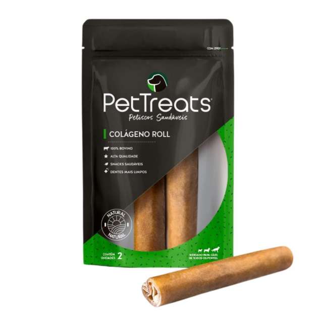 Colágeno Roll Pele Bovina 2 Unidades - Pet Treats