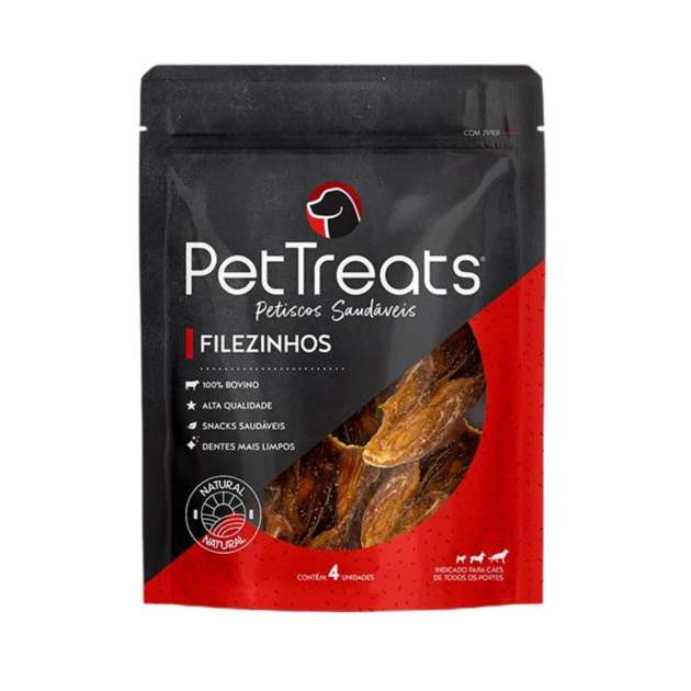 Filézinho Esôfago Bovino 4 Unidades - Pet Treats