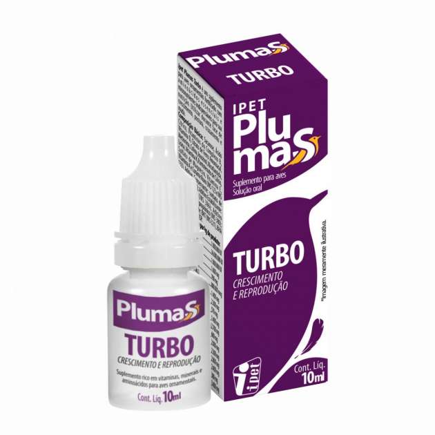 Plumas Turbo 10ml - p/ Pássaros 